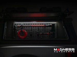 Modular Molle Panel For Truck Bed Cap - Driver Side Storage - Rough Country - 5'7" Bed Modular Molle Panel For Truck Bed Cap - Driver Side Storage - Rough Country - 5'7" Bed